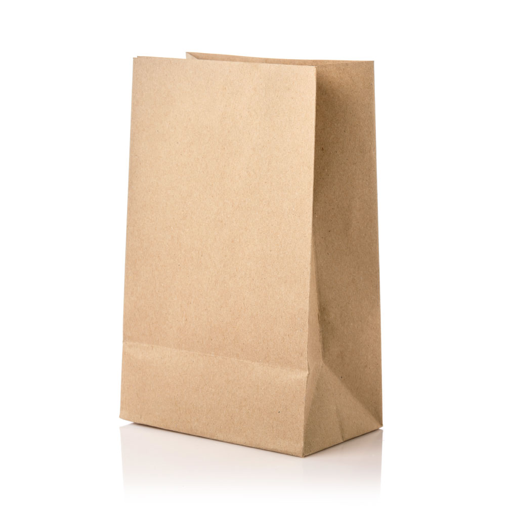 Bolsa papel kraft (26x40x16cm), 80g - Envases descartables biodegradables y  compostables