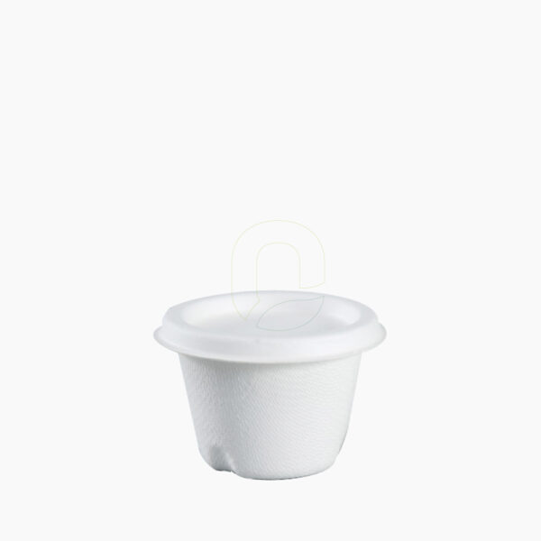 Salsero ECO 4oz, fibra de caña de azúcar