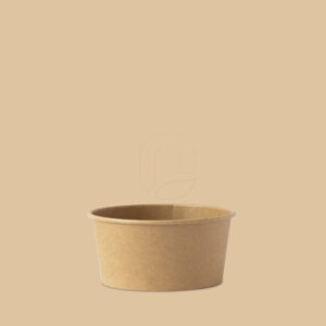 Envase para Sopa - Soup Cup Kraft 180 ml-Ø98 (6 oz) para frio y caliente