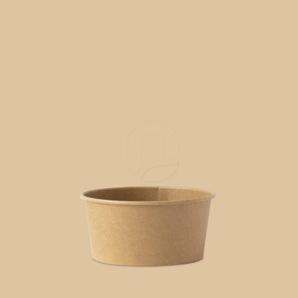 Envase para Sopa - Soup Cup Kraft 180 ml-Ø98 (6 oz) para frio y caliente
