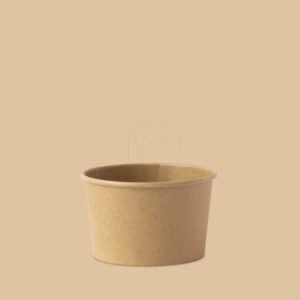 Envase para Sopa - Soup Cup Kraft 250 ml-Ø98 (8 oz) para frio y caliente