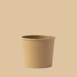 Envase para Sopa - Soup Cup Kraft 350 ml-Ø98 (12 oz) para frio y caliente