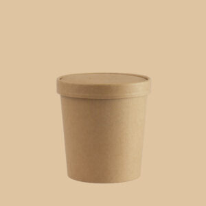 Tapa Kraft Ø98 para Soup Cup 180/250/350/480 ml